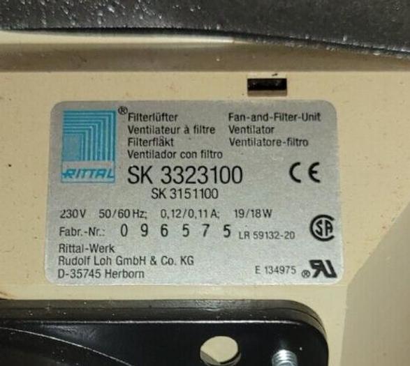 Used Rittal SK 3323100 Cabinet Fan Filter 230V