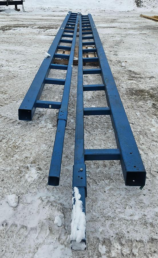 Used 1 Ton Gorbel Modular Workstation Bridge Crane 17' Span x 37' Runway & 1 Ton Demag Electric Chain Hoist