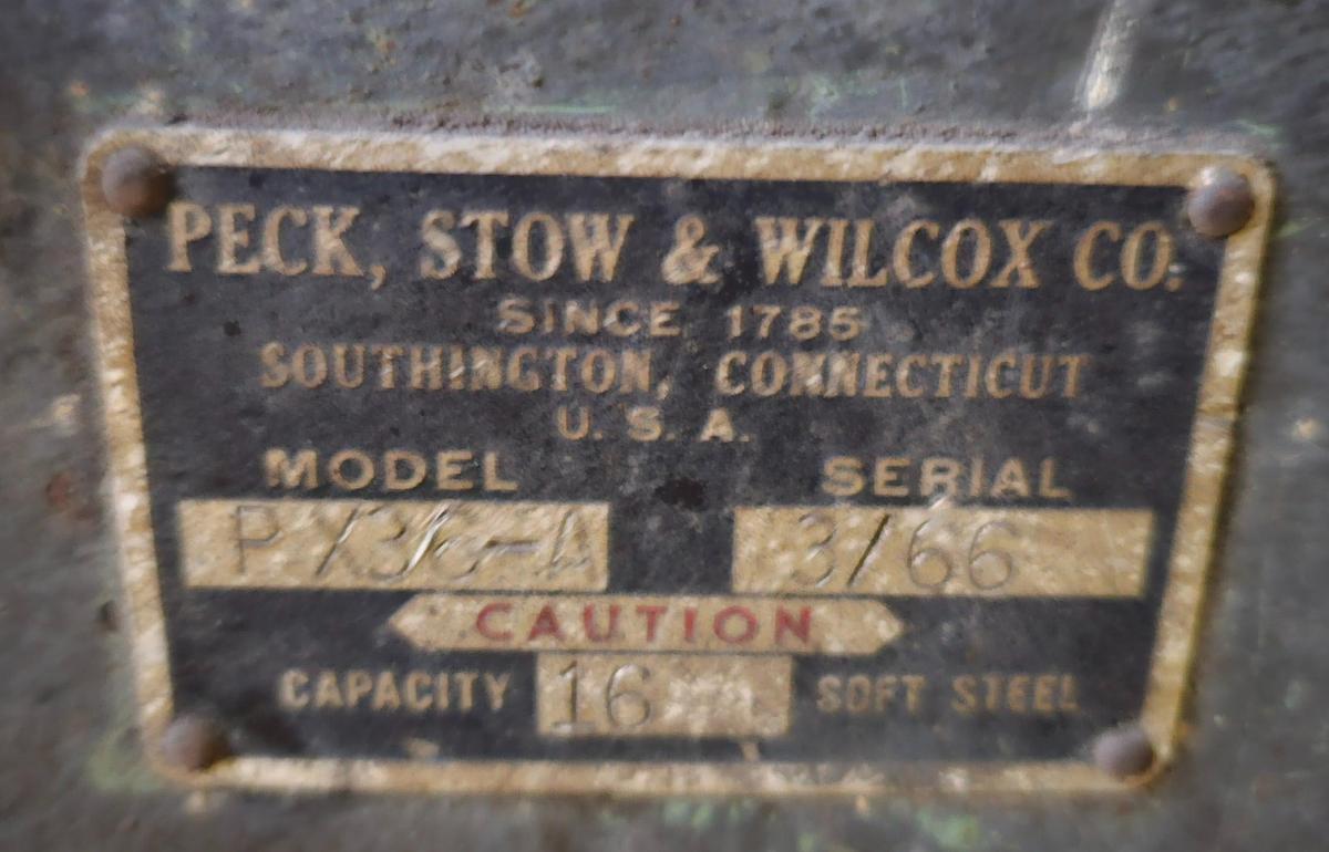 Used 36" Pexto PX36-A Universal Box & Pan Brake 16 Ga. Capacity Steel on Cart 