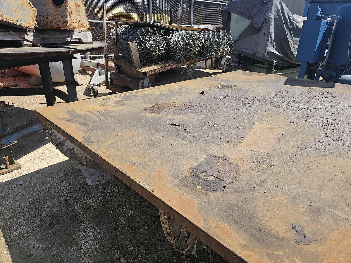 Used Cast Iron 100" x 102" x 36"T Inspection/Layout/ Set-up Table 1.5" Surface Plate