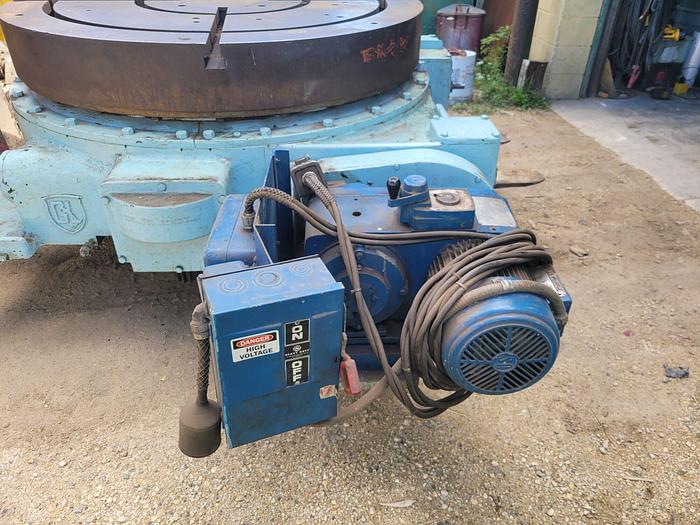 Used Giddings & Lewis 60” Diameter Power Rotary Table 200-230/460V 1730 RPM Motor