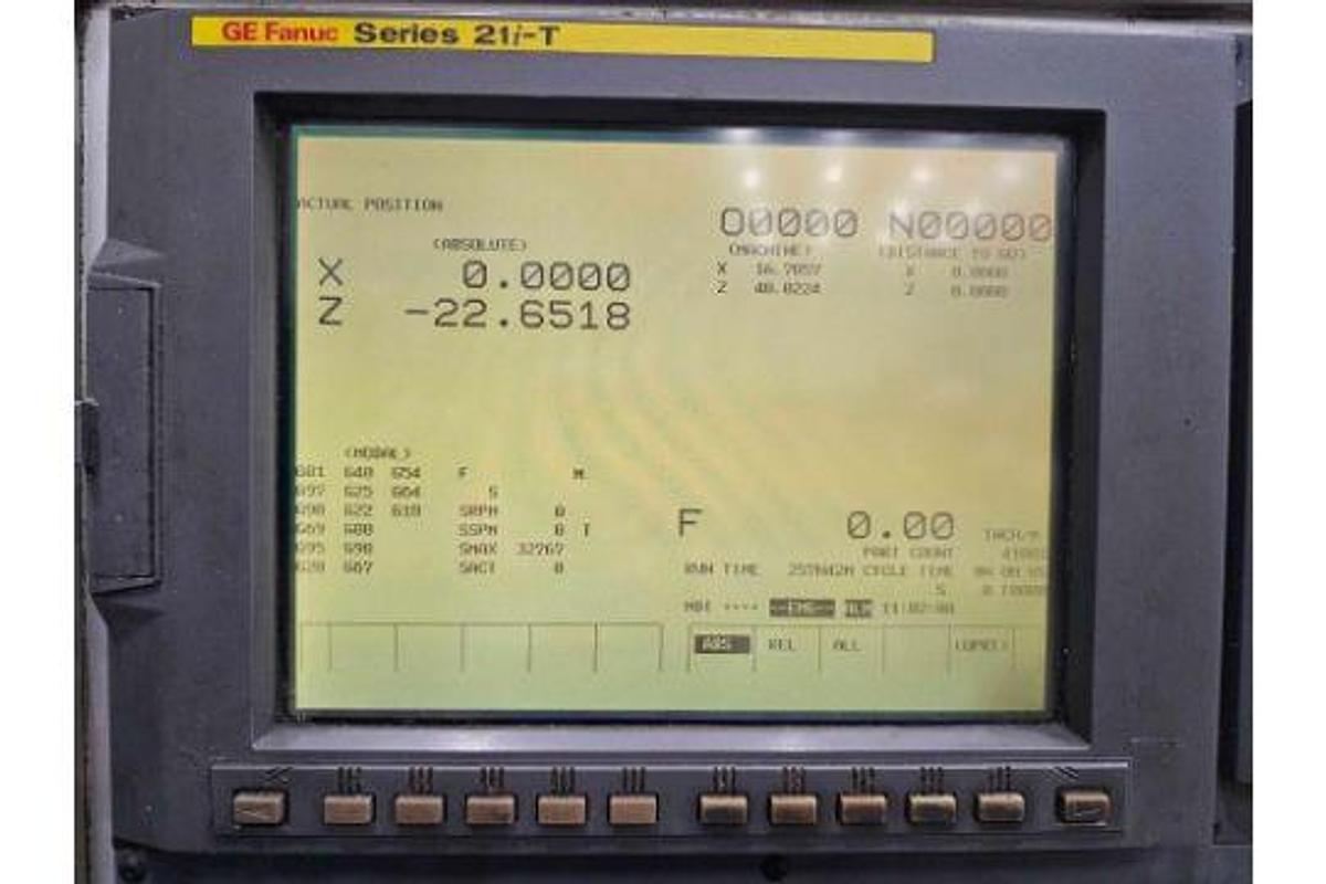 Used 60" Giddings & Lewis CNC VTL 72" Swing w/Fanuc 21-IT Control & Tooling - NO PIT REQUIRED