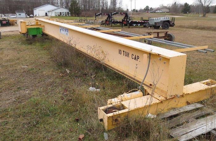 Used 10 Ton x 37′-6″ Orley Meyer Top Running Radio Control Bridge Crane – Stahl Hoist