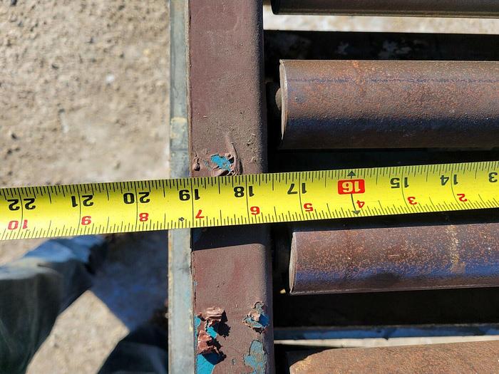 Used 2 Hytrol 10' x 19'' Wide Roller Conveyor Gravity Feed Conveyor Sections