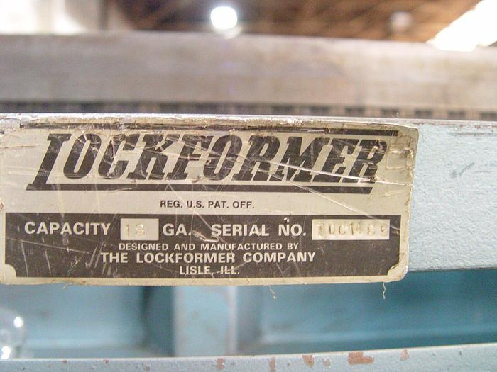 Used 10′ x 18 Gage Lockformer ‘S’ Drive Speed Notcher, 5 or 6 Head Unit