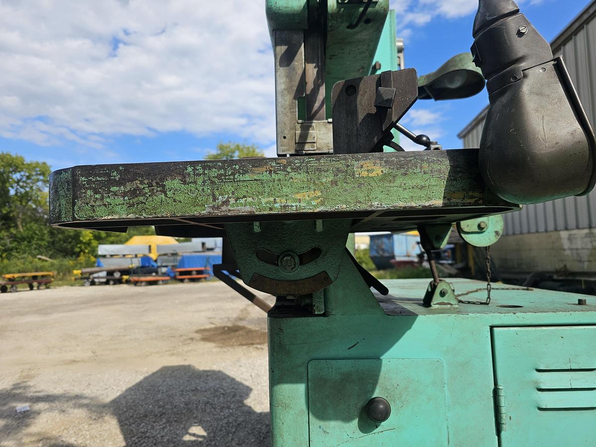 Used 24" Grob NS-24 Industrial Variable Speed Vertical Bandsaw & RW-A Blade Welder