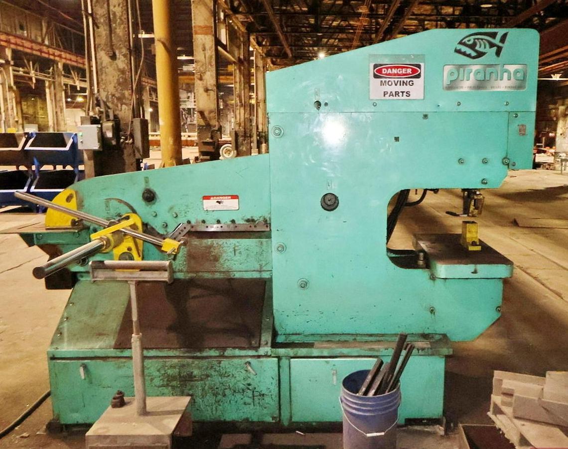 Used 110 Ton Capacity Piranha PII-110 Hydraulic Dual Operator Ironworker