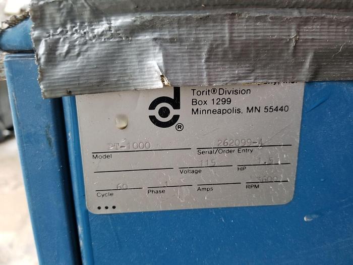 Used Donaldson Torit Model #BT-1000 Portable Smoke Collector & Welding Fume Filter