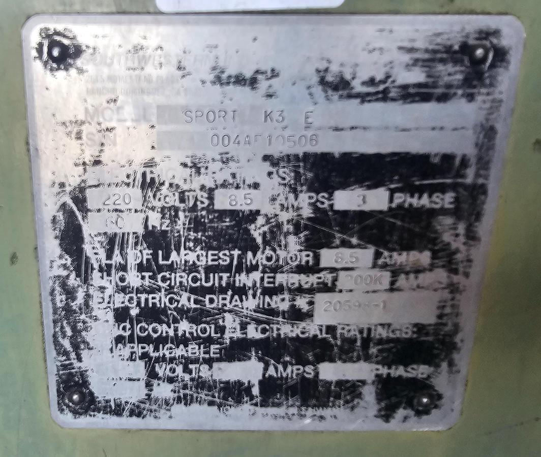 Used 3 Hp Southwestern Industries 2-Axis Sport K3 CNC Variable Speed Knee Mill, 10" x 50" Table