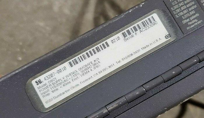 Used STI 43207-0010 Duosafe Light Curtain Controller Model #DSC1