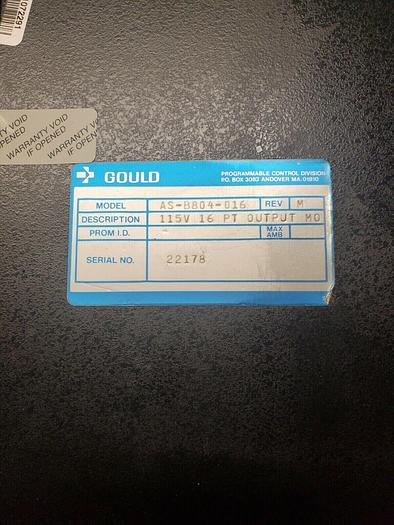 Gould Model #AS-B804-016 Output Module 16PT 115VAC Revision M