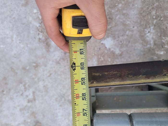 Used 25′ Hytrol 10′ x 18” Galvanized Steel Gravity Feed Roller Conveyor 1 3/4” Roll