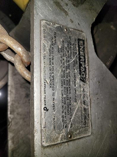 Used Enerpac One Shot & Sweep Conduit/Pipe Bender w/Pipe Bending Dies 30 Ton Cylinder 3/4” – 4” Capacity