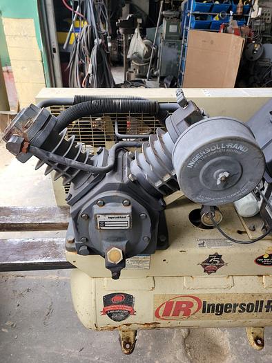 Used Ingersoll-Rand 12.5 Hp Kohler Pallet Mnt. Air Compressor w/Alemite Reel