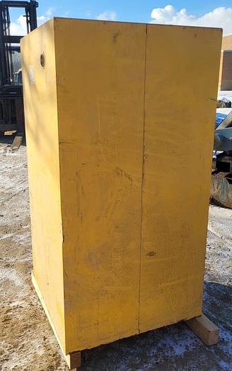 Used Justrite 25600 2-Door Hazardous Fireproof Cabinet 60 Gallon 34'' x 34'' x 65''