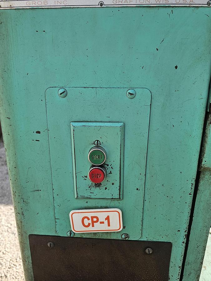 Used 24" Grob NS-24 Industrial Variable Speed Vertical Bandsaw & RW-A Blade Welder