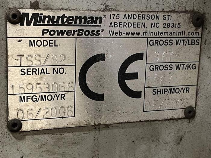 Used 2006 Minuteman Powerboss TSS/82 Diesel Floor Sweeper/Scrubber