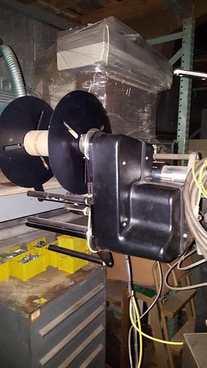 Used Avery Model #500-HD Label Printer & Applicator on Adjustable Stand