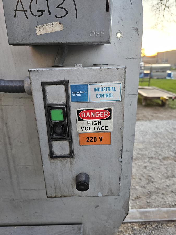 Used 3 Hp Grivna 1200 CFM Wet-Type Dust Collector Model #: 1200