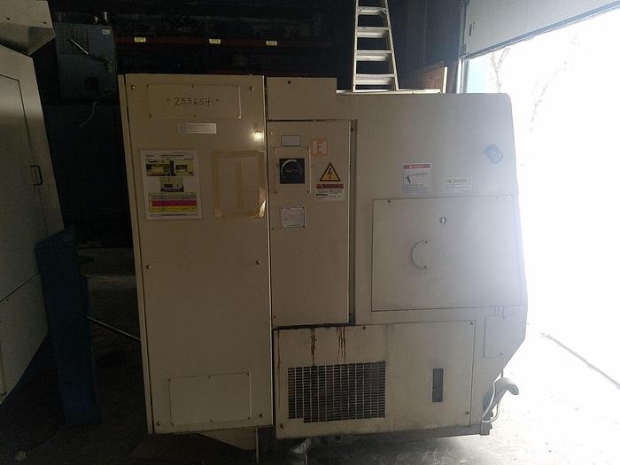 Used 2001 Okuma IMPACT LU15 Big Bore Twin Turret CNC Turning Center OSP U110L Control & Chuck