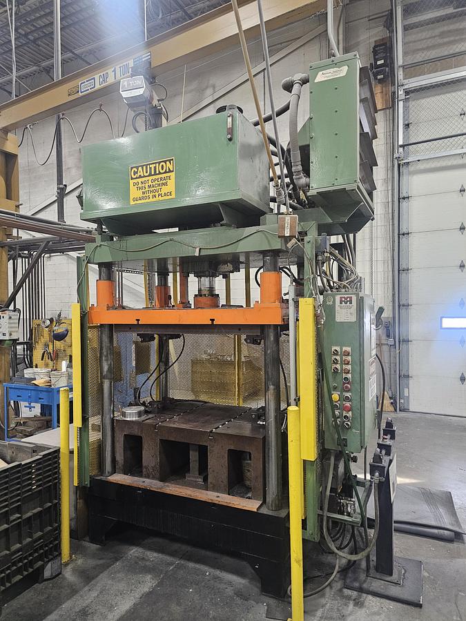 Used 75 Ton Metal Mechanics Hydraulic 4-Post Trim Press