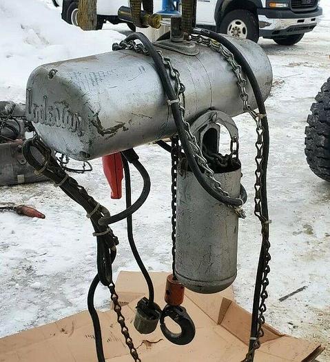Used CM Lodestar #C, 500# Electric Chain Hoist 10' Lift 32 FPM 575 Volt, w/Pendant