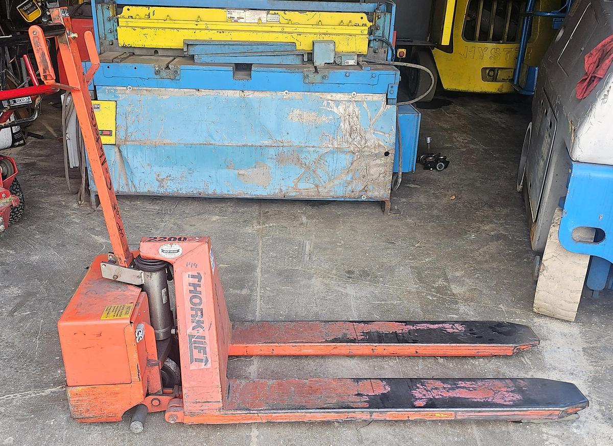 Used 2200# Interthor Thork-Lift EHL 1000/2 Electric High Lift Pallet Jack, 31" Lift Height 