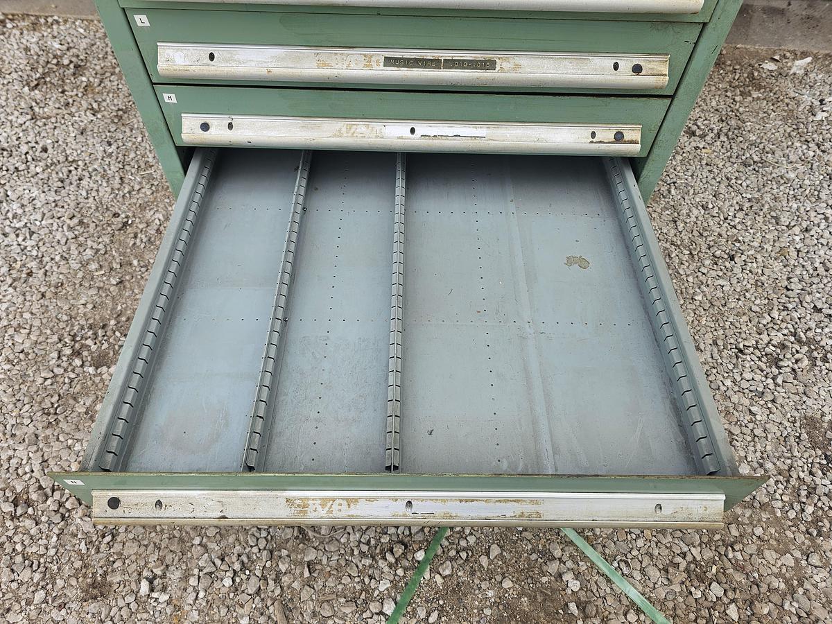 Used 16 Drawer Nu-Era Automator Modular Ball Bearing Tooling Cabinet 28.5" x 28.5" x 60"