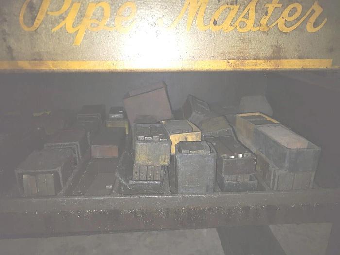 Used Oster #502R-V PipeMaster 3/8"-2" Rotary Die Head Threader on Cart w/$1000+ Dies.