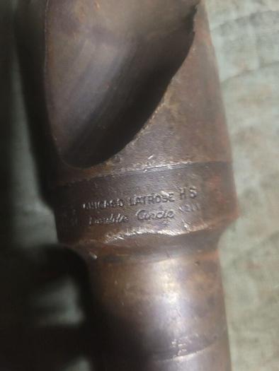 Used Chicago Latrobe 2 7/16'' O.D. Morse Taper Twist Drill Double Circle HS