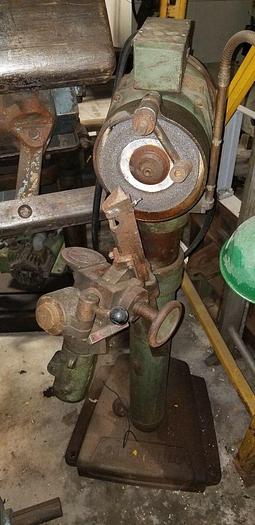 Used McDonough Drill Grinder on Baldor 1/2 Hp Dual End Pedestal 115V/1/60 w/Worklight