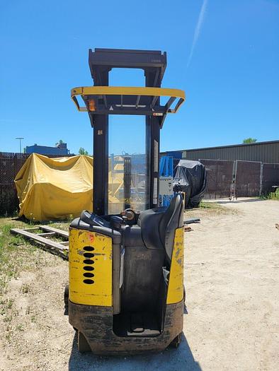 Used 270" Lift 4500# Crown RR5020-45 36V Electric Reach Truck 42'' Forks & Sideshift