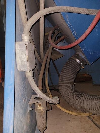 Used Zero Manufacturing BNP-60-1 Reach In Grit Blast Cabinet & 600 Dry Filter