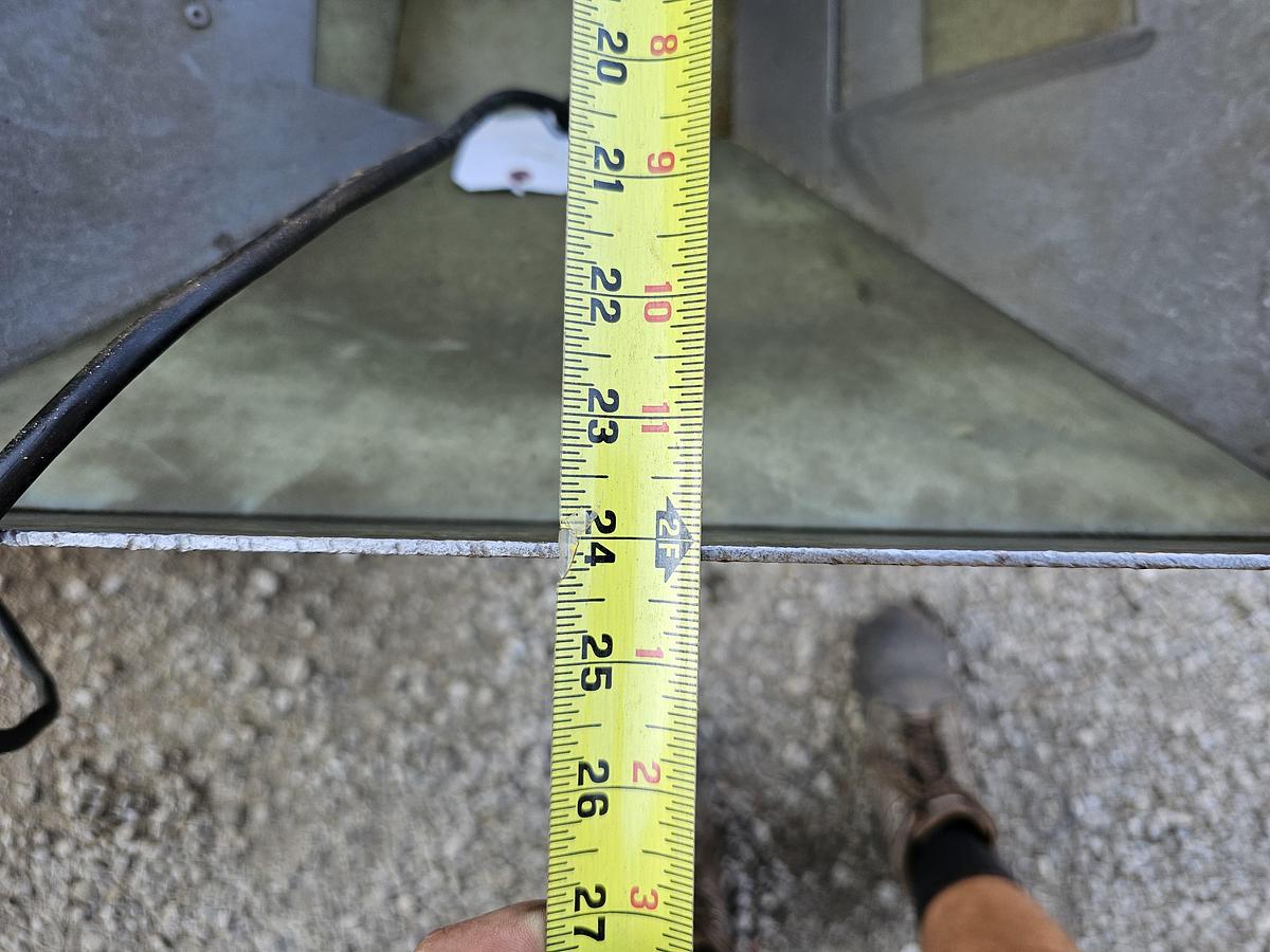 Used Service Engineering Inc. 8" Wide Belt Incline Feed Conveyor Hytrol PC 24" Hopper 