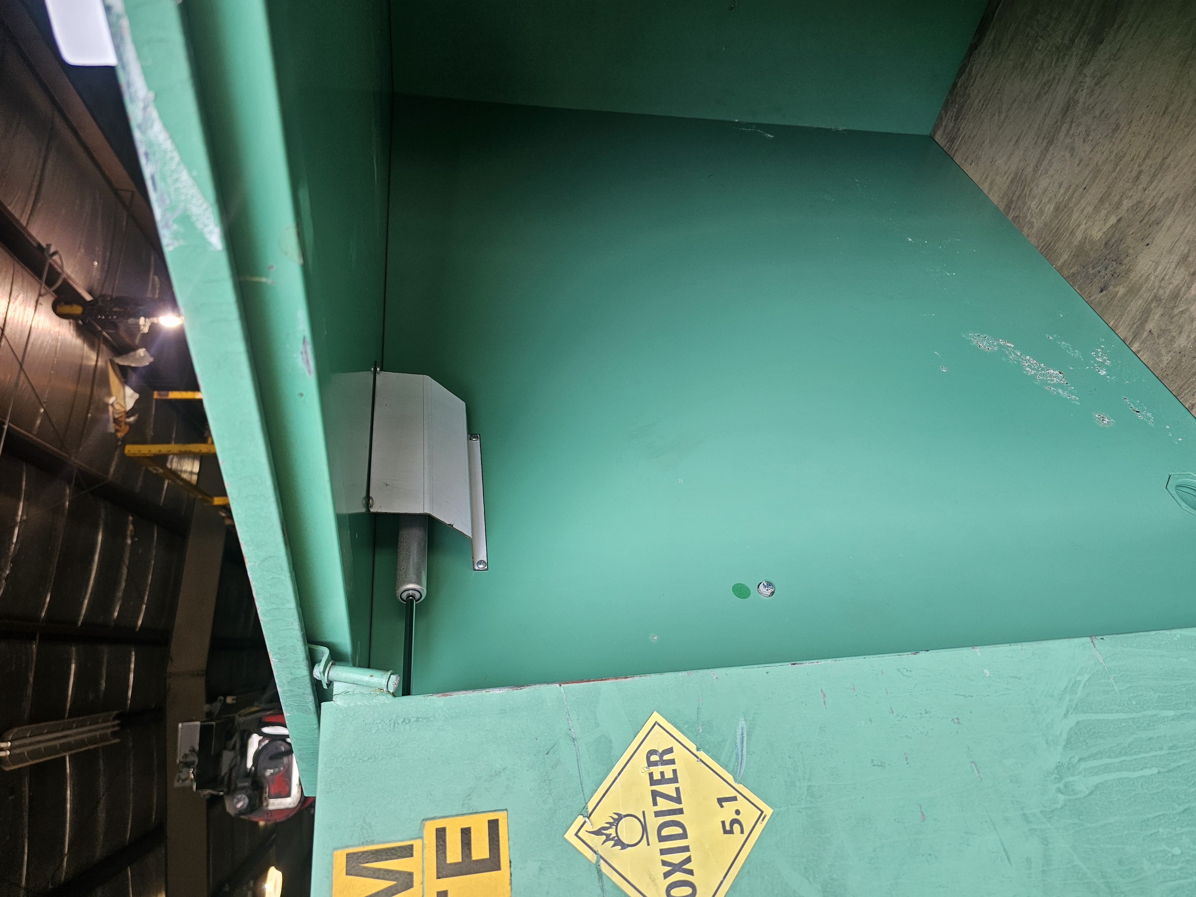 Used 48" x 30" x 44" Securall Sliding Door 55 Gallon Drum Flammable Safety Cabinet