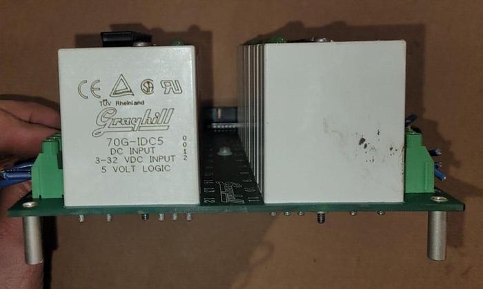 Used Grayhill 70GRCQ24-HL 24 Slot I/O Board w/23 Modules TST:MP 9936