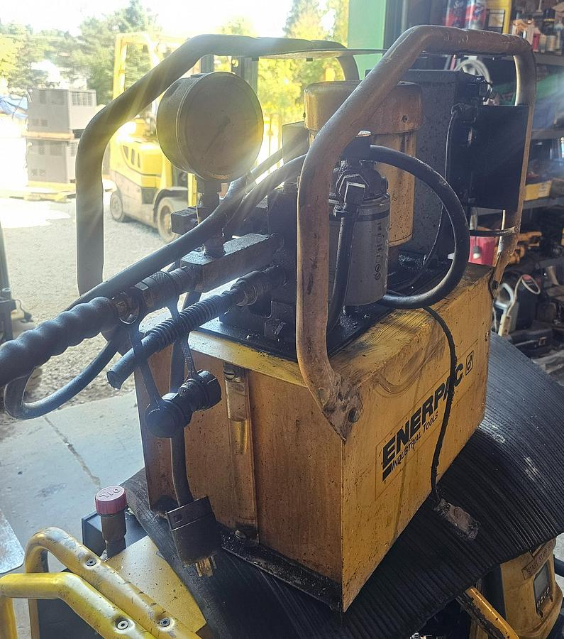 Used 1.5 Hp Enerpac GPER3440JF Electric Hydraulic Pump 10,000 PSI