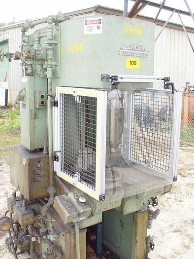Used 10 Ton Denison C-Frame Hydraulic Multi-Press w/Safety Enclosure #T100LA72S210