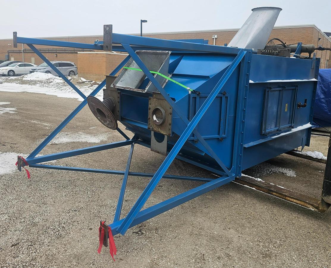 Used 7,500 CFM Scientific Dust Collectors SPJ-64-X4B6 Baghouse Dust Collector w/External Fan & Cyclone