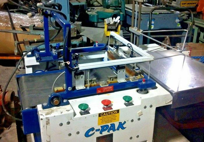 Used C-PAK #320 16" x 20" L-Bar Sealer & #2215 22" x 15" Heat Shrink Tunnel System