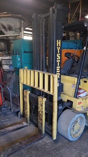 Used Hyster E120-XL 12,000# 48V Electric Forklift 3 Stage w/SS REFURB’D BATTERY