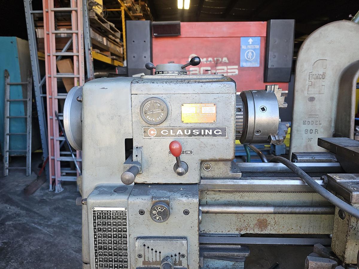 Used 12" x 24" Clausing 5904 Variable Speed Engine Lathe