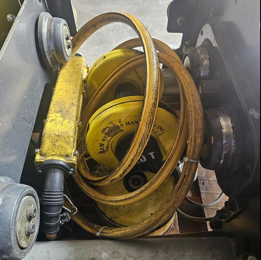 Used 5 Ton Crane Werks 45' x 120' Free Standing Overhead Bridge Crane & RM Hoist