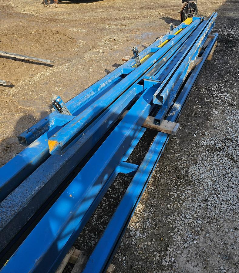 Used 24' Span x 38' Runway 2000 lb Gorbel Freestanding Bridge Crane System & Hoist 