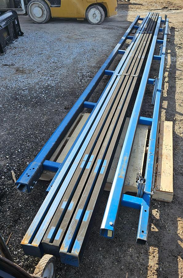 Used 24' Span x 38' Runway 2000 lb Gorbel Freestanding Bridge Crane System & Hoist 