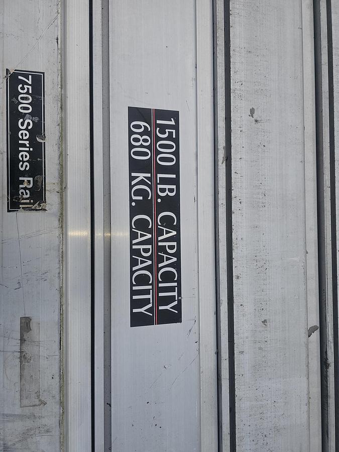 Used Knight RAD7500 1/2 Ton Aluminum Bridge Crane Suspension Rail System 180' Runway x 22' Span Bridge