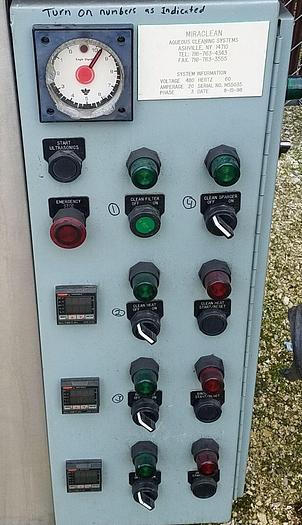 Used BCS CO. MIRACLEAN U/S SST 3-Stage Ultrasonic Heated Parts Washer SOAK/WASH/RINSE