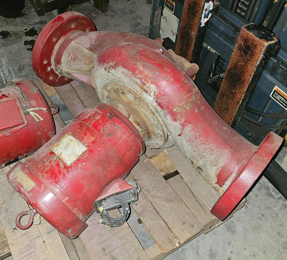 Used Bell & Gossett E-80 7.5 HP 6x7-7 Inline Closed Coupled Circulation Pump