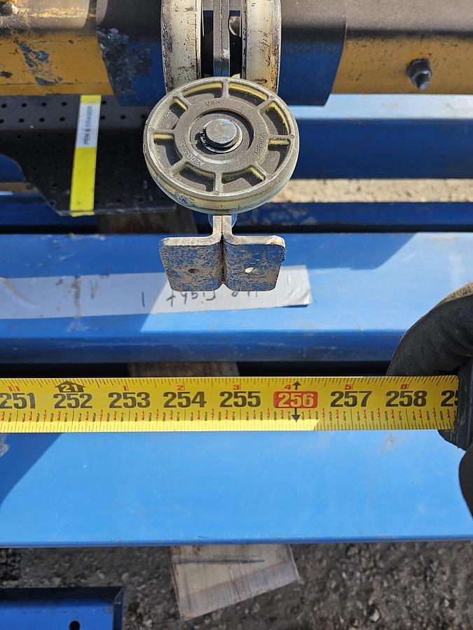 Used 24' Span x 38' Runway 2000 lb Gorbel Freestanding Bridge Crane System & Hoist 