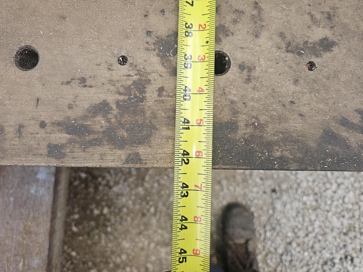 Used 6' x 42" Heavy Duty 2" Thick Top Cast Iron Setup Fixture Table